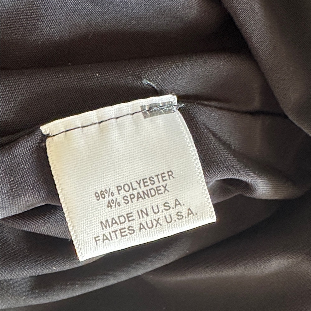 MISA Los Angeles Teget Black Knotted Twist Bell Sleeeve Jersey Knit Dress size M - Picture 5 of 7